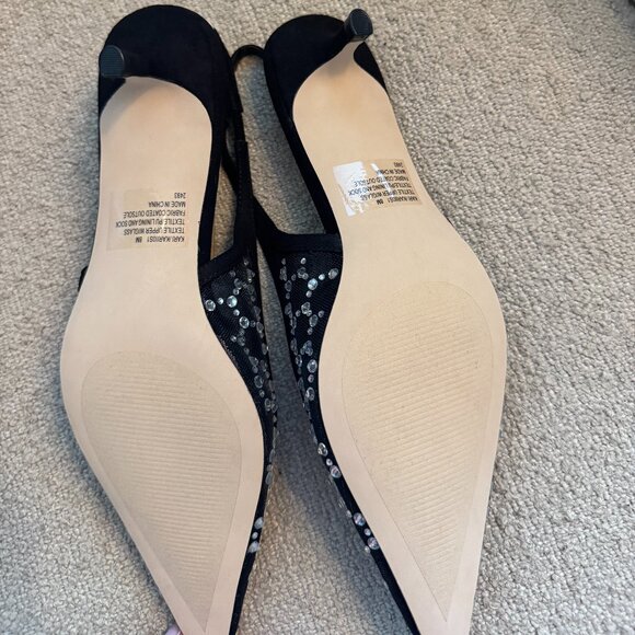 👠 NEVER WORN - Steve Madden Kari Crystal Slingbacks - SIZE 8 - Picture 2 of 4